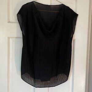 Issey Miyake Black Sleeveless Top